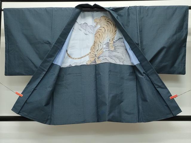 平和屋着物●男性　本場大島紬　アンサンブル　吉祥文　正絹　逸品　CAAT6892vf 平和屋着物○男性 本場大島紬 アンサンブル 吉祥文 正絹 逸品 CAAT6892vf