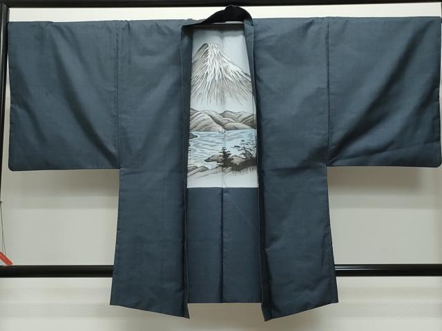 平和屋着物○男性 本場大島紬 アンサンブル 120亀甲 総詰め 正絹 逸品