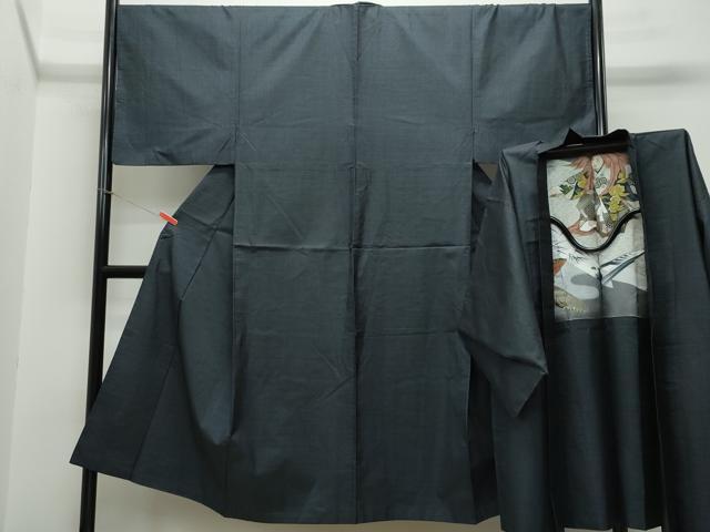 平和屋着物●男性　本場大島紬　アンサンブル　80亀甲　総詰め　正絹　逸品　CAAR8135vf