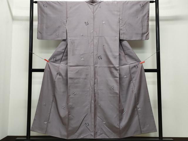 平和屋着物●京の名門・菱屋六右ェ門　紬　玩具文　正絹　逸品　CAAR8156vf 平和屋着物○京の名門・菱屋六右ェ門 紬 玩具文 正絹