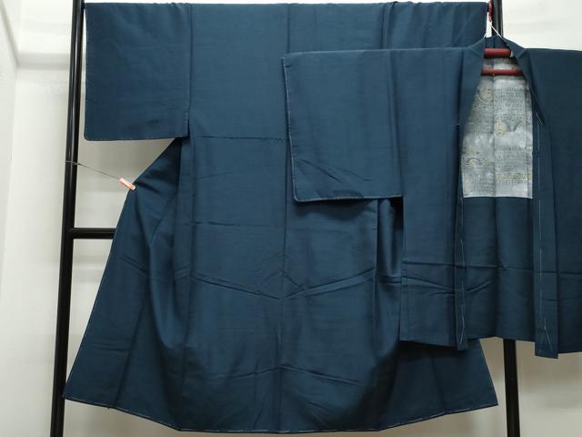 平和屋着物●男性　紬　アンサンブル　褐返色　正絹　逸品　未使用　CAAR8229vf