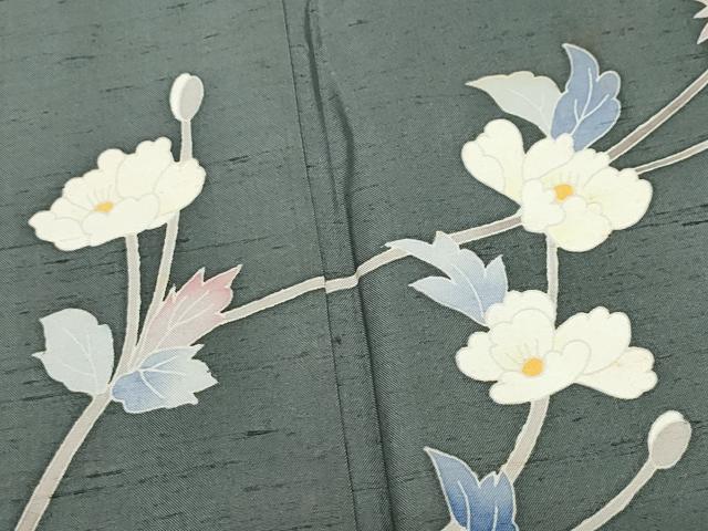 平和屋着物○本加賀友禅作家 成竹登茂男 訪問着 白山紬