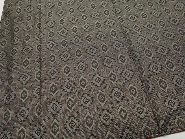 平和屋着物○本場大島紬 9マルキ 泥染め 吉祥文 正絹 逸品 CAAR8308vf