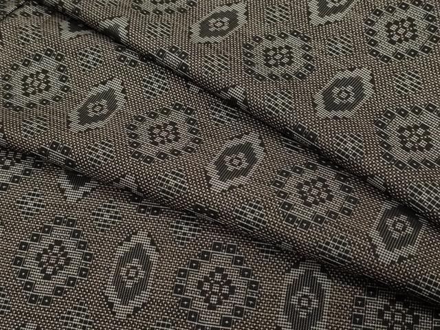 平和屋着物●本場大島紬　9マルキ　泥染め　吉祥文　正絹　逸品　CAAR8308vf