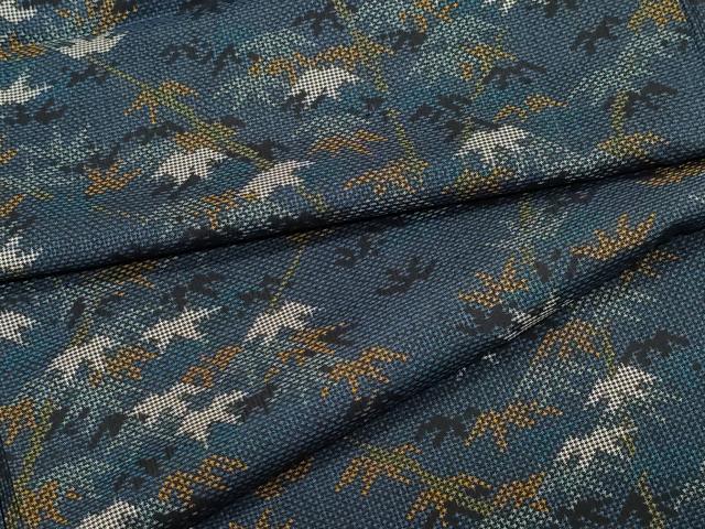 平和屋着物●本場大島紬　7マルキ　笹　正絹　逸品　CAAR8330vf