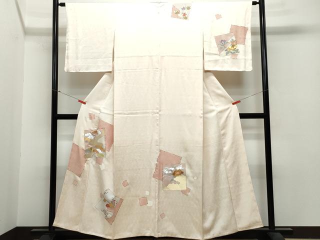 平和屋着物●結城紬　おく玉　手織　100亀甲　間道　正絹　逸品　AAAV9066np 平和屋着物○結城紬 おく玉 手織 100亀甲 間道 正絹 逸品 AAAV9066np 平和