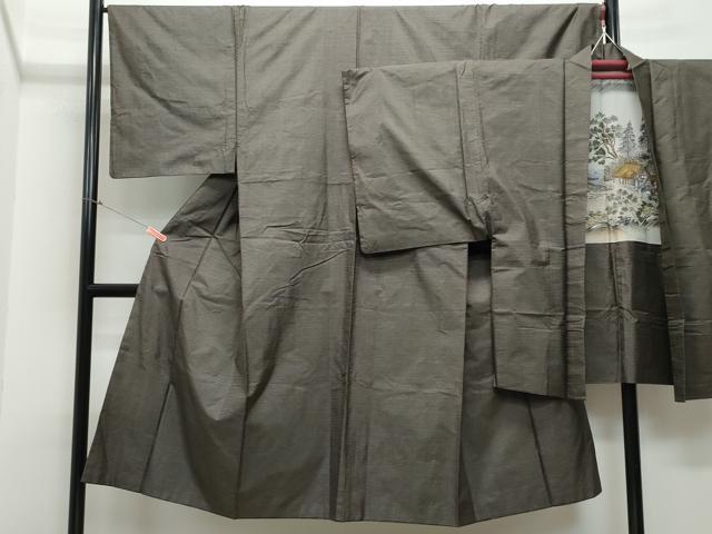 平和屋着物●男性　本場大島紬　アンサンブル　100亀甲　総詰め　正絹　逸品　CAAR8398vf