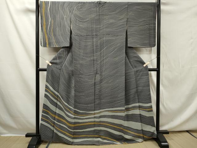 平和屋着物■訪問着　流線文　正絹　逸品　CAAR8550in