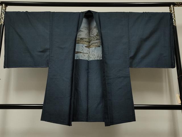 平和屋着物＃男性　本場大島紬　羽織　100亀甲　総詰め　正絹　逸品　未使用　CAAR9148id