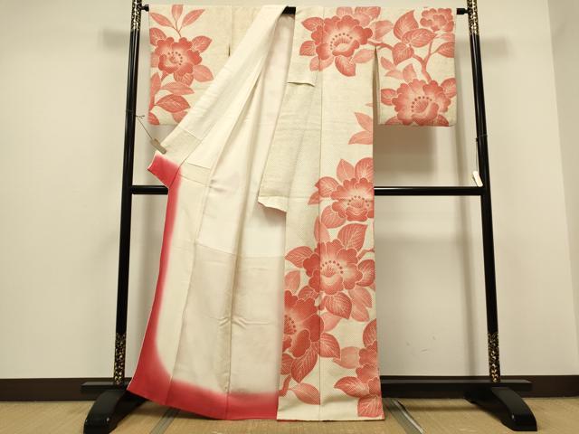 平和屋着物○塩瀬 日本工芸会正会員 福村廣利 絵絞庵 九