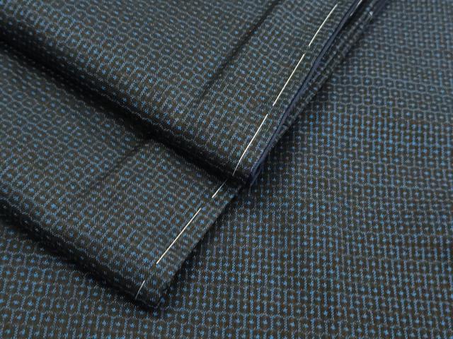 平和屋着物●男性　本場大島紬　100亀甲　総詰め　正絹　逸品　未使用　CAAS0034th