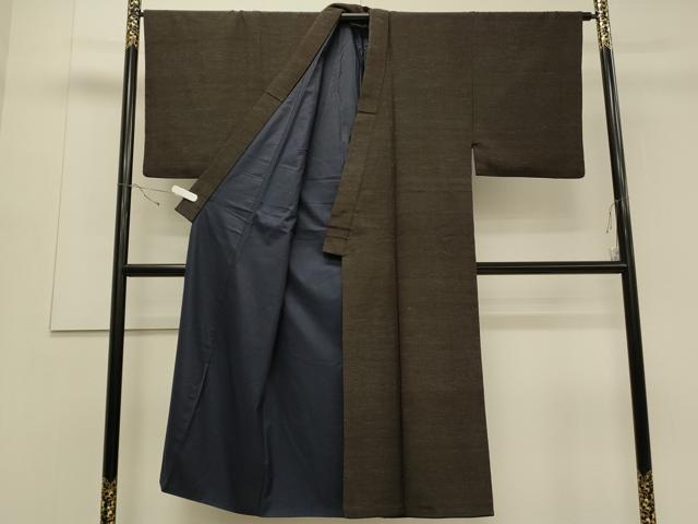 平和屋着物○上質な紬 霞文 正絹 逸品 AAAU0148np