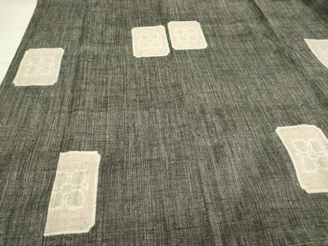 平和屋着物○本場結城紬 100亀甲 吉祥花文 正絹 逸品 CAAS0069th