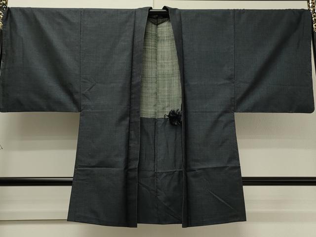 平和屋着物○男性 本場大島紬 アンサンブル 100亀甲 総詰め 正絹 逸品