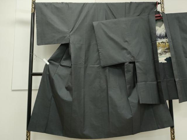 平和屋着物●男性　本場大島紬　アンサンブル　80亀甲　総詰め　正絹　逸品　CAAS0121th