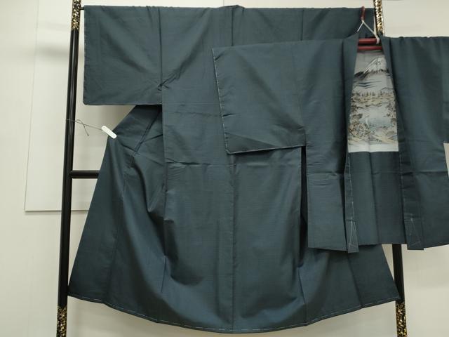 平和屋着物●男性　本場大島紬　アンサンブル　100亀甲　総詰め　正絹　逸品　未使用　CAAS0122th