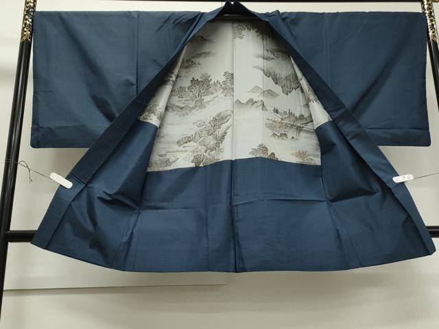 平和屋着物○男性 本場大島紬 アンサンブル 100亀甲 総詰め 正絹 逸品  