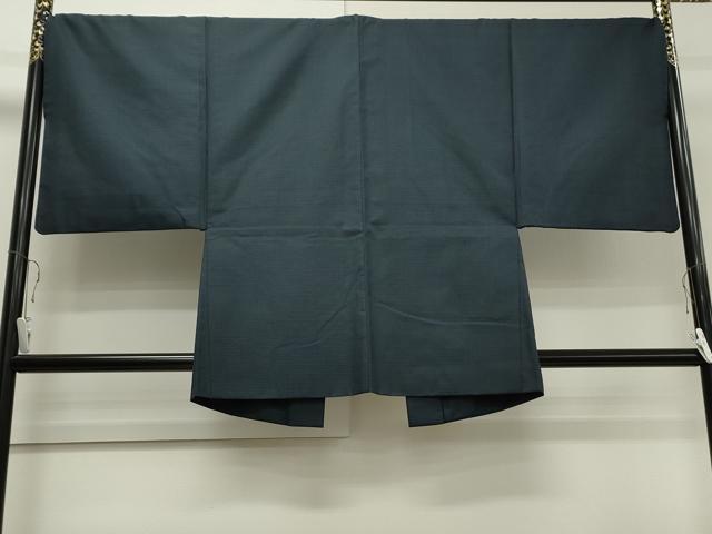 平和屋着物○男性 お召 アンサンブル 80亀甲 正絹 逸品 未使用 CAAS7174yc