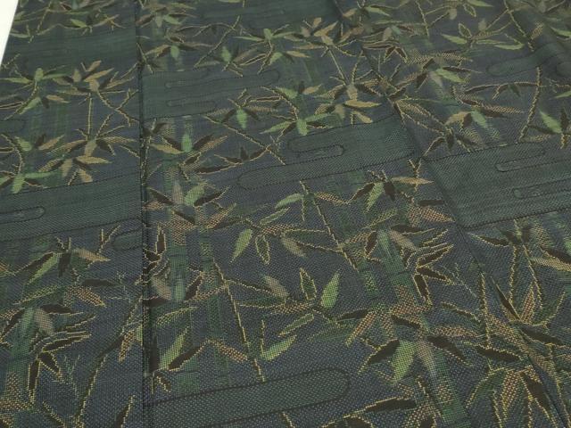 平和屋着物○本場大島紬 泥染め エ霞風景文 正絹 逸品 CAAR6495ze