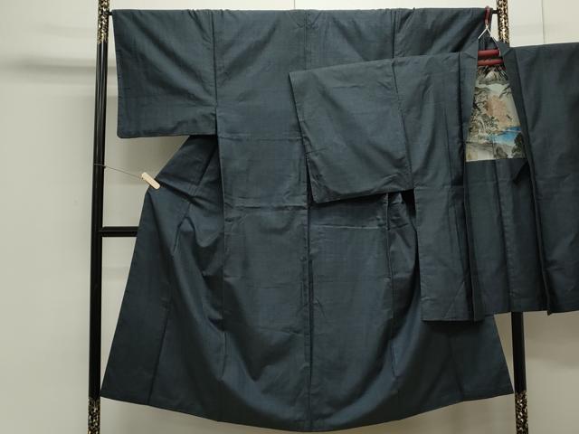 平和屋着物●男性　本場大島紬　アンサンブル　100亀甲　総詰め　正絹　逸品　CAAS0281th 着物セット