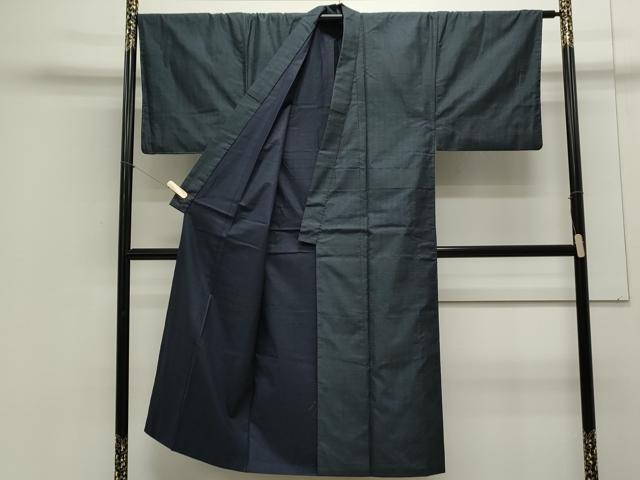 平和屋着物●男性　本場大島紬　アンサンブル　100亀甲　総詰め　正絹　逸品　CAAS0281th 着物セット