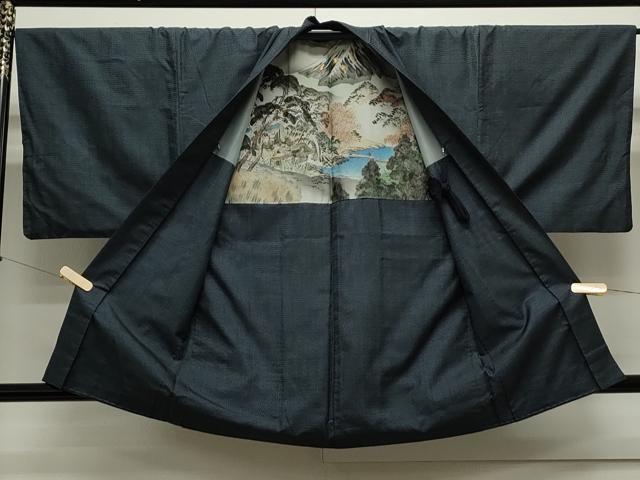 平和屋着物●男性　本場大島紬　アンサンブル　100亀甲　総詰め　正絹　逸品　CAAS0281th 着物セット