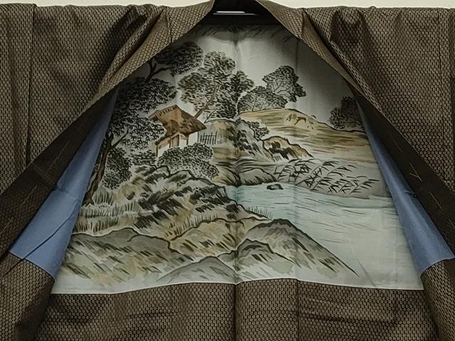 平和屋着物○男性 本場大島紬 アンサンブル 吉祥文 正絹 逸品 CAAS0285th