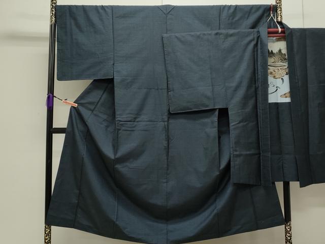 平和屋着物●男性　本場大島紬　アンサンブル　100亀甲　総詰め　正絹　逸品　CAAS0286th