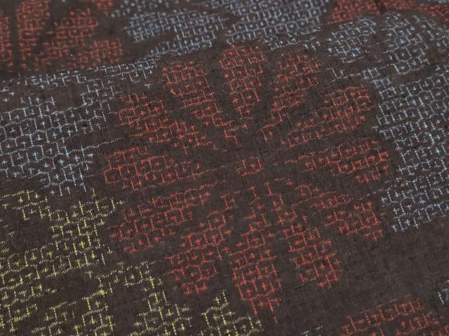 平和屋着物○上質な紬 乱菊 正絹 逸品 AAAV7273zg