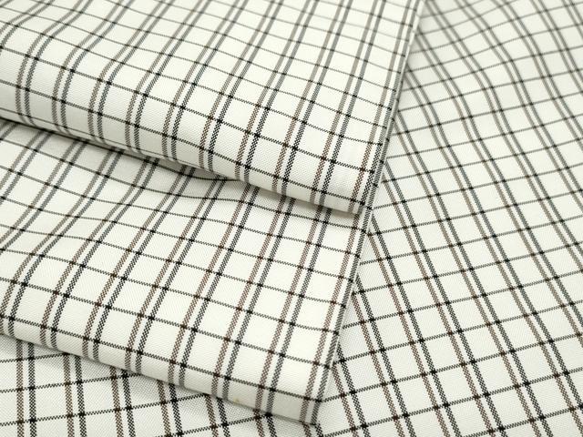 平和屋着物●上質な紬　格子文　正絹　逸品　CAAS0322th