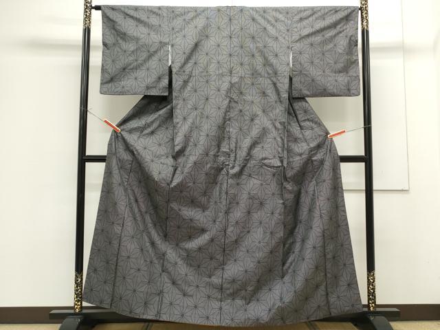 平和屋着物●本場大島紬　9マルキ　麻の葉文様　正絹　逸品　CAAS0323th 平和屋着物○本場大島紬 9マルキ 麻の葉文様 正絹 逸品 CAAS0323th