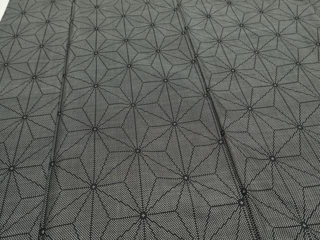 平和屋着物○本場大島紬 9マルキ 麻の葉文様 正絹 逸品 CAAS0323th