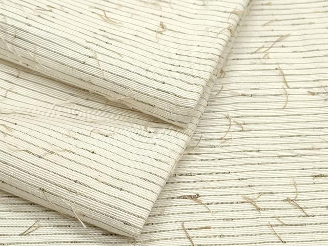 平和屋着物●上質な紬　髭紬　横段文　正絹　逸品　CAAS0362th