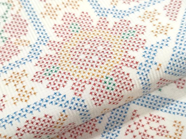 平和屋着物□本場大島紬 7マルキ 松皮菱 正絹 逸品 未使用 CAAT3137fb