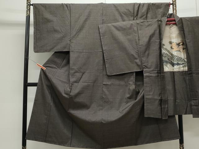 平和屋着物●男性　本場大島紬　アンサンブル　100亀甲　総詰め　正絹　逸品　未使用　CAAS0400th