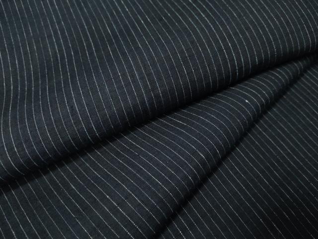 平和屋着物▽男性　結城紬　単衣　雨縞　正絹　逸品　CAAS0670vp