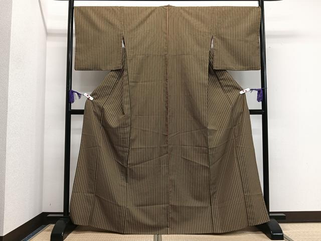 平和屋着物▽小紋　単衣　縞　洗える着物　CAAS2421xi 平和屋着物▽小紋 単衣 縞 洗える着物 CAAS2421xiの通販はau PAY