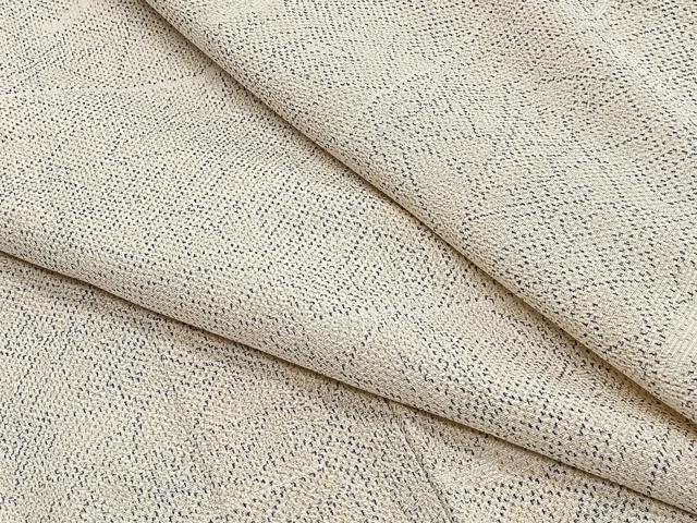 平和屋着物▽本塩沢　単衣　風景文　正絹　逸品　CAAS2423xi