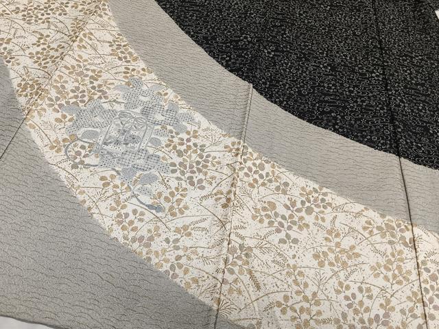 平和屋着物▽中国三大刺繍 スワトウ刺繍 訪問着 単衣 貝桶花文様 金彩