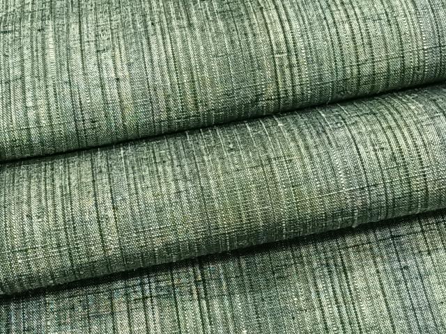 平和屋着物▽上質な紬　単衣　縞　正絹　逸品　CAAS2454xi