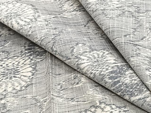 平和屋着物▽上質な紬　単衣　花唐草文　正絹　逸品　CAAS2469xi