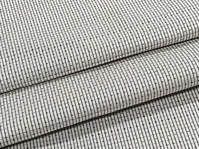 平和屋着物▽本場大島紬　単衣　白大島　幾何学文　正絹　逸品　CAAS2487xi