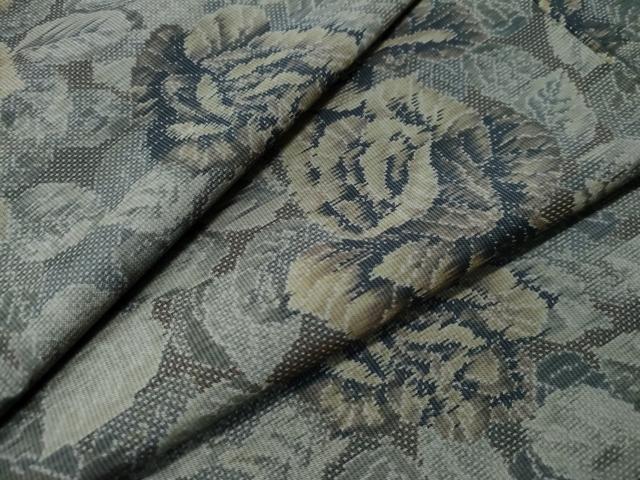 平和屋着物●本場大島紬　7マルキ　泥染め　バラ　総絣　正絹　逸品　CAAS6721yc