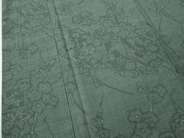 平和屋着物●結城紬　80亀甲　色紙枝花文　さが美扱い　正絹　逸品　CAAS6774yc 平和屋着物○結城紬 80亀甲 色紙枝花文 さが美扱い 正絹 逸品 CAAS6774yc
