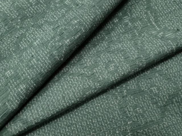 平和屋着物●結城紬　80亀甲　色紙枝花文　さが美扱い　正絹　逸品　CAAS6774yc