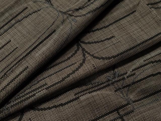 平和屋着物●本場大島紬　7マルキ　泥染め　草木文　正絹　逸品　CAAS6790yc