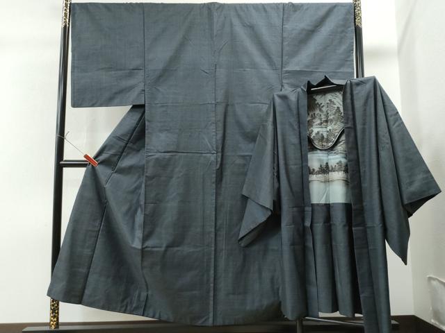 平和屋着物●男性　本場大島紬　アンサンブル　100亀甲　総詰め　正絹　逸品　CAAS6828yc