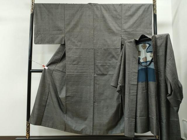 平和屋着物●男性　本場大島紬　アンサンブル　100亀甲　総詰め　正絹　逸品　CAAS6839yc