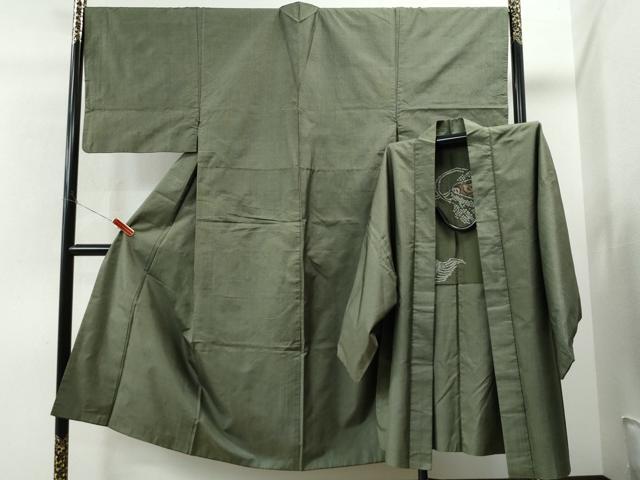 平和屋着物●男性　本場大島紬　アンサンブル　7マルキ　正絹　逸品　CAAS6852yc