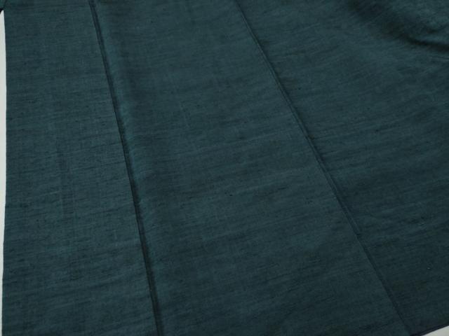 平和屋着物○男性 紬 アンサンブル 色無地 褐返色 正絹 逸品 CAAS6854yc 